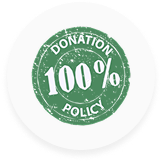 100% Donation Policy