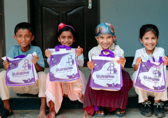 Qurbani Meat Distribution in Rohingya Camp
